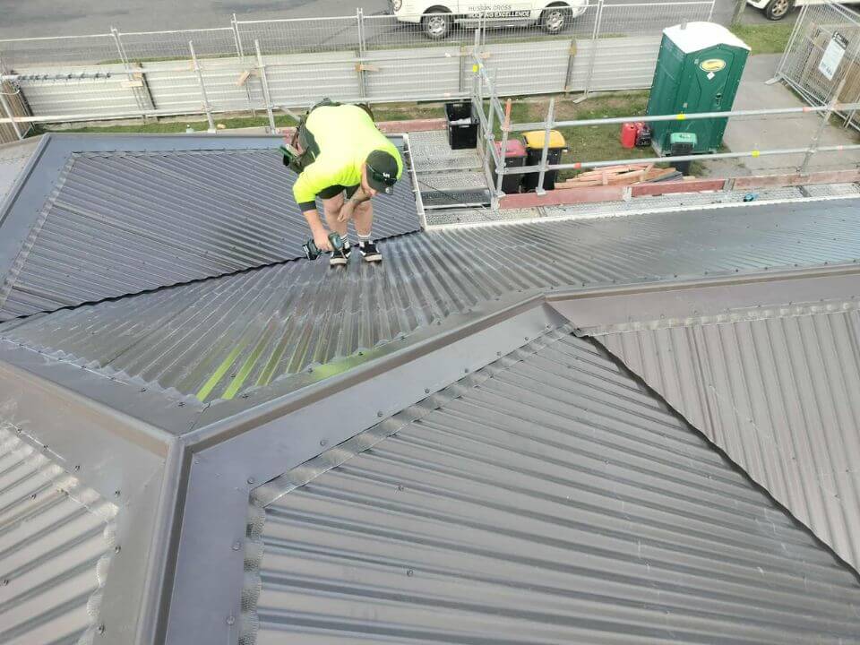 concrete tile roof conversion to metal longrun final touches